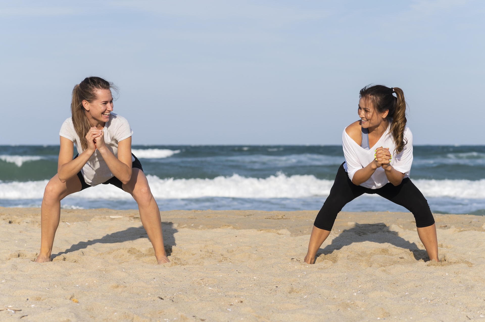Fitness et musculation sur la plage de Calvi